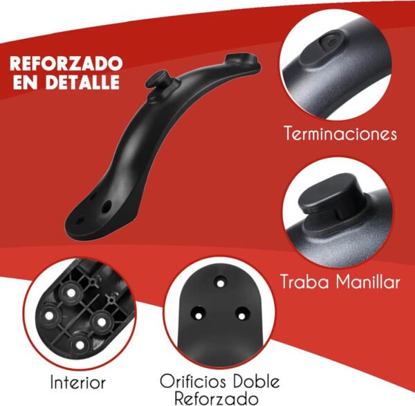 Guardabarros trasero con luz - Siamo